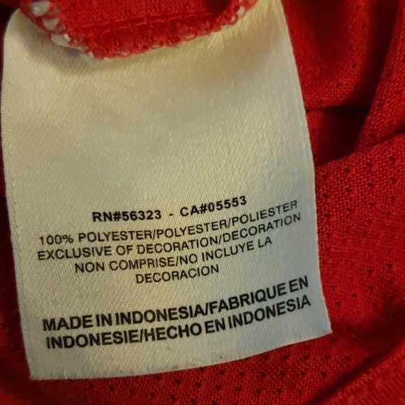 NIKE Dry-Fit SFU JerseyTee XL Red & White EUC - Picture 8 of 8